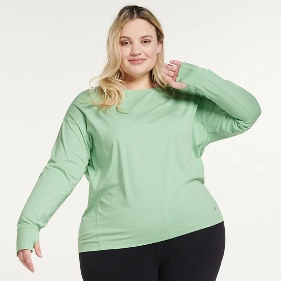 Plus Size FLX Harmony Front Seam Tee Black 7 Plus Size FLX Harmony Front Seam Tee Black - Image 5