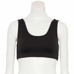 FLX Balance Everyday Ribbed Low-Impact Sports Bra Mineral Black