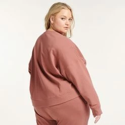 Plus Size FLX Embrace Crewneck Sweatshirt Boracay Peach -FLX stop unnamed file 1621