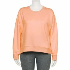 Plus Size FLX Embrace Crewneck Sweatshirt Boracay Peach -FLX stop unnamed file 1622