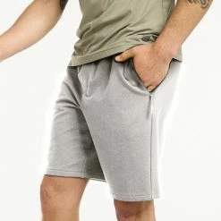 Men's FLX Synergy Fleece Shorts Flint Gray Heather -FLX stop unnamed file 1641
