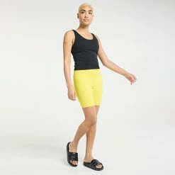 Women's FLX Affirmation High-Waisted Bike Shorts Sand Trap 6 Women's FLX Affirmation High-Waisted Bike Shorts Sand Trap -FLX stop unnamed file 1658