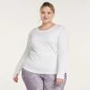 Plus Size FLX Balance Ribbed Crewneck Fitted Tee Midnight Flood -FLX stop unnamed file 1704