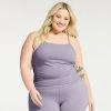 Plus Size FLX Affirmation Camisole With Built-In Bra Micah Purple -FLX stop unnamed file 1712