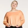 Plus Size FLX Cinched Bungee-Hem Top -FLX stop unnamed file 1719
