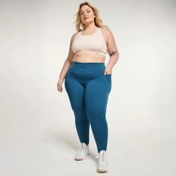 Plus Size FLX Ascent Medium-Impact Sports Bra Leisure Beige -FLX stop unnamed file 1723