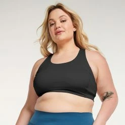 Plus Size FLX Ascent Medium-Impact Sports Bra Leisure Beige -FLX stop unnamed file 1725