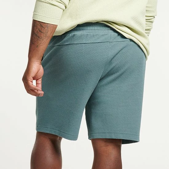 Big & Tall FLX 9" Commuter Fleece Shorts Flint Grey Heather 4 Big & Tall FLX 9" Commuter Fleece Shorts Flint Grey Heather - Image 2
