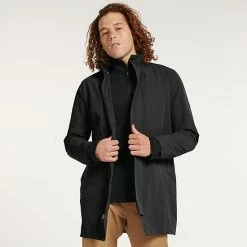 Men's FLX Trench Coat Mineral Black 8 Men's FLX Trench Coat Mineral Black -FLX stop unnamed file 173