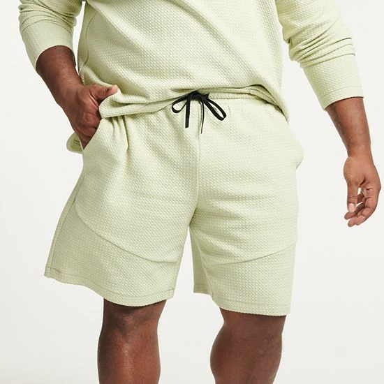 Big & Tall FLX 9" Commuter Fleece Shorts Flint Grey Heather 6 Big & Tall FLX 9" Commuter Fleece Shorts Flint Grey Heather - Image 4