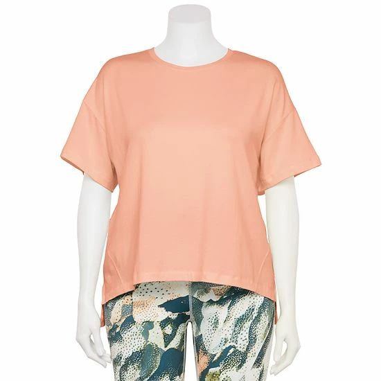 Plus Size FLX Core Drop-Shoulder Tee Mineral Black Plus Size FLX Core Drop-Shoulder Tee Mineral Black -FLX stop unnamed file 1743