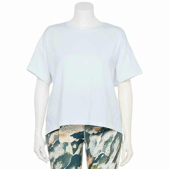 Plus Size FLX Core Drop-Shoulder Tee Mineral Black Plus Size FLX Core Drop-Shoulder Tee Mineral Black -FLX stop unnamed file 1744