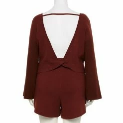 Plus Size FLX Ribbed Open-Back V-Neck Sweater Ivory Silk -FLX stop unnamed file 1767