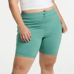 Plus Size FLX Bungee High-Waisted Bike Shorts Gulf Island -FLX stop unnamed file 1780