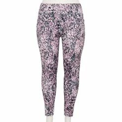 Plus Size FLX Ascent High-Waisted Leggings Lilac Mosiac 10 Plus Size FLX Ascent High-Waisted Leggings Lilac Mosiac -FLX stop unnamed file 1829