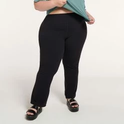 Plus Size FLX Affirmation High-Waisted Flare-Leg Pants Mineral Black 5 Plus Size FLX Affirmation High-Waisted Flare-Leg Pants Mineral Black -FLX stop unnamed file 1853