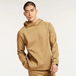 Men's FLX Comfort Fleece Pullover Hoodie Dark Harvest Heather -FLX stop unnamed file 1861