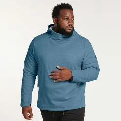 Big & Tall FLX Comfort Fleece Pullover Hoodie Medium Overcast -FLX stop unnamed file 1872