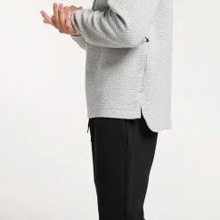 Men's FLX Commuter Fleece Crew Khaki Safari -FLX stop unnamed file 1895