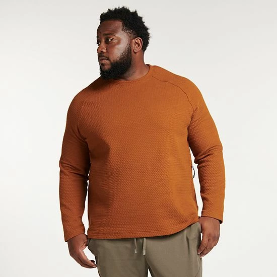 Big & Tall FLX Commuter Fleece Crew Bravado Brown Big & Tall FLX Commuter Fleece Crew Bravado Brown -FLX stop unnamed file 1940