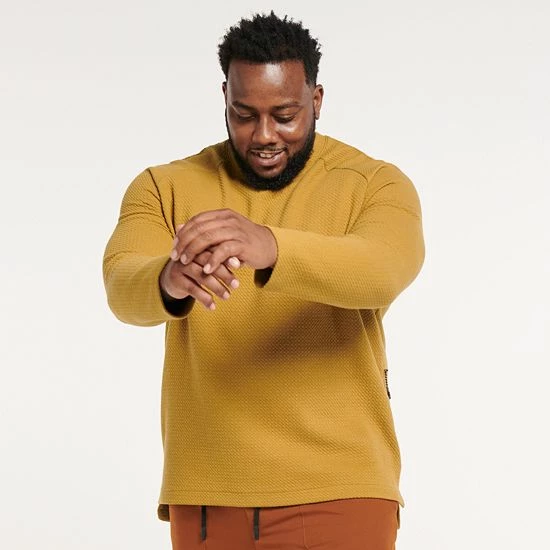 Big & Tall FLX Commuter Fleece Crew Bravado Brown Big & Tall FLX Commuter Fleece Crew Bravado Brown -FLX stop unnamed file 1943