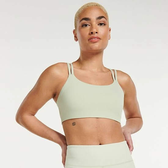 Women's FLX Affirmation Low-Impact Strappy Sports Bra Modern White 3 Women's FLX Affirmation Low-Impact Strappy Sports Bra Modern White