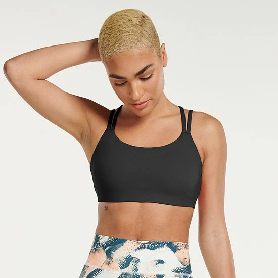 Women's FLX Affirmation Low-Impact Strappy Sports Bra Modern White 7 Women's FLX Affirmation Low-Impact Strappy Sports Bra Modern White - Image 5