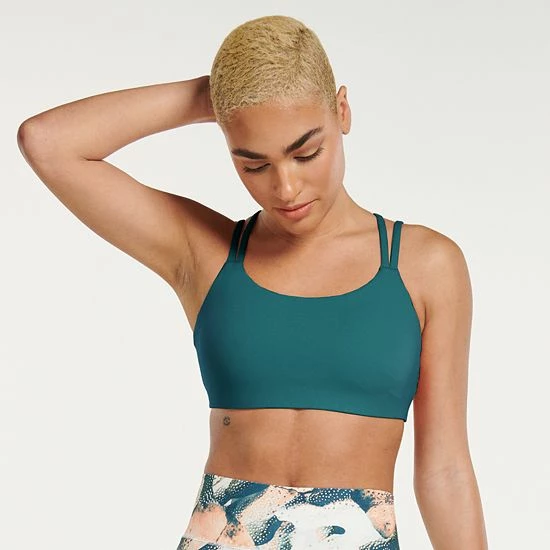 Women's FLX Affirmation Low-Impact Strappy Sports Bra Modern White 9 Women's FLX Affirmation Low-Impact Strappy Sports Bra Modern White - Image 7