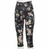 Women's FLX Ascent High-Waisted Capri Leggings Pitch Black Floral 2 Women's FLX Ascent High-Waisted Capri Leggings Pitch Black Floral -FLX stop unnamed file 1990