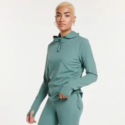 Women's FLX Affirmation Hooded Mockneck Top Plum Pie 16 Women's FLX Affirmation Hooded Mockneck Top Plum Pie -FLX stop unnamed file 1999