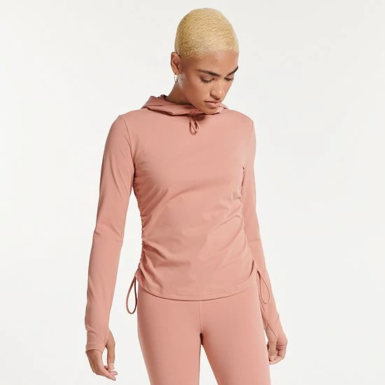 Women's FLX Affirmation Hooded Mockneck Top Plum Pie 11 Women's FLX Affirmation Hooded Mockneck Top Plum Pie - Image 9