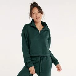 ​Women's FLX ​Embrace ​Quarter-Zip​ ​ Sweatshirt Midnight Flood -FLX stop unnamed file 2008