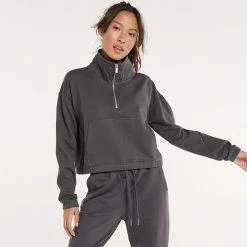 ​Women's FLX ​Embrace ​Quarter-Zip​ ​ Sweatshirt Midnight Flood -FLX stop unnamed file 2009