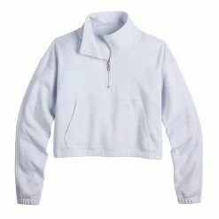 Women's FLX Embrace Quarter-Zip French Terry Sweatshirt Cool Daisy -FLX stop unnamed file 203