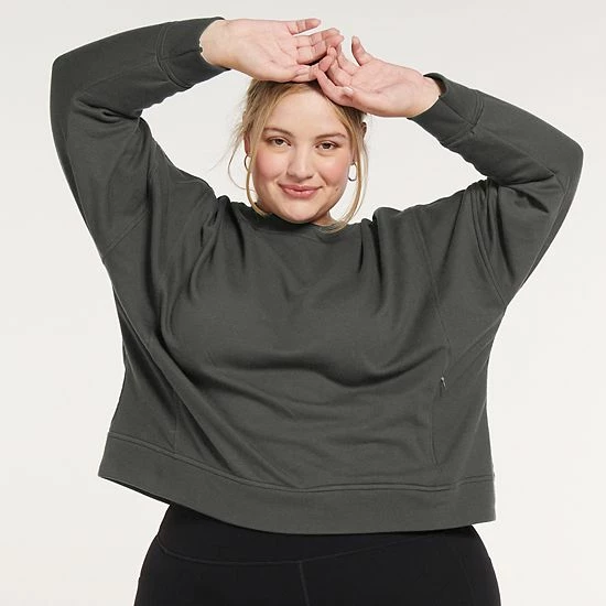 Plus Size FLX Embrace Crewneck Sweatshirt Soft Breeze Plus Size FLX Embrace Crewneck Sweatshirt Soft Breeze -FLX stop unnamed file 2061