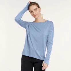 Women's FLX Harmony Front Seam Tee Wild Iris -FLX stop unnamed file 2078
