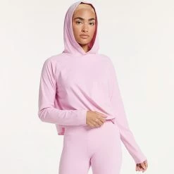 Women's FLX Side Slit Lightweight Hoodie Plum Pie