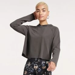 Women's FLX Side Slit Lightweight Hoodie Plum Pie -FLX stop unnamed file 2085