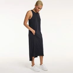 Women's FLX Front-Zipper Racerback Midi Dress Leisure Beige 4 Women's FLX Front-Zipper Racerback Midi Dress Leisure Beige -FLX stop unnamed file 2091