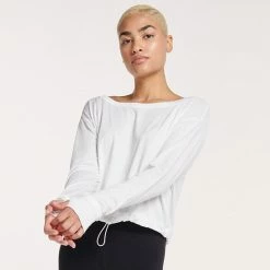 Women's FLX Cinched Bungee-Hem Top Petalwood -FLX stop unnamed file 2095