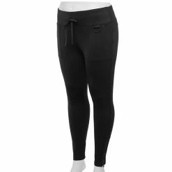 Plus Size FLX Ascent High-Waisted Trail Leggings With Pockets Black 5 Plus Size FLX Ascent High-Waisted Trail Leggings With Pockets Black -FLX stop unnamed file 2124