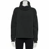 Women's FLX Funnel Neck Velour Pullover Mineral Black 2 Women's FLX Funnel Neck Velour Pullover Mineral Black -FLX stop unnamed file 2125