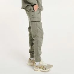 Men's FLX Comfort Fleece Cargo Joggers Black Steam Heather -FLX stop unnamed file 2159