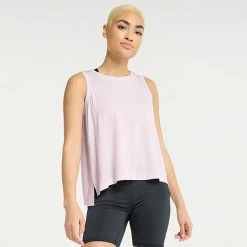 Women's FLX Core High-Low Tank Mineral Black -FLX stop unnamed file 2172
