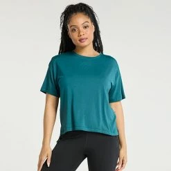 Women's FLX Core Drop-Shoulder Tee Grace Yellow -FLX stop unnamed file 2179