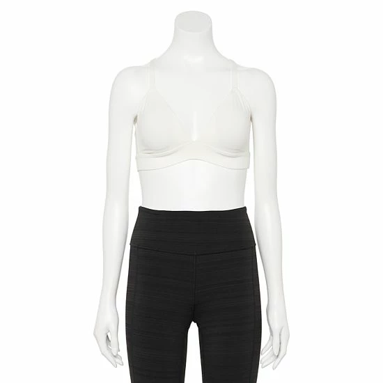 FLX Affirmation Low-Impact Plunge Sports Bra Ivory Silk 3 FLX Affirmation Low-Impact Plunge Sports Bra Ivory Silk