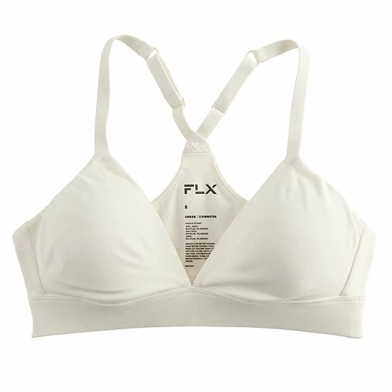 FLX Affirmation Low-Impact Plunge Sports Bra Ivory Silk 5 FLX Affirmation Low-Impact Plunge Sports Bra Ivory Silk - Image 3