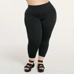 Plus Size FLX Ascent High-Waisted Capri Leggings Black 7 Plus Size FLX Ascent High-Waisted Capri Leggings Black -FLX stop unnamed file 2194