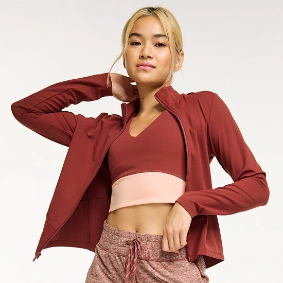 Women's FLX Affirmation Jacket Plum Sherry Women's FLX Affirmation Jacket Plum Sherry -FLX stop unnamed file 222