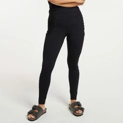 Women's FLX High-Waisted Pocket Moto Leggings Midnight Flood